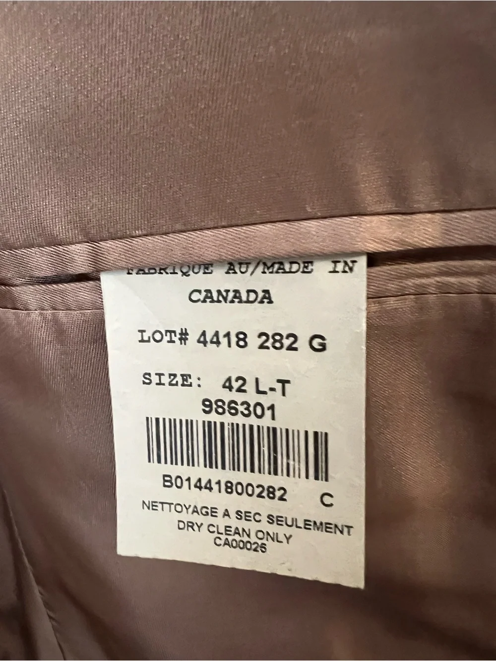 Arnold Brant Glen Plaid Sport Coat Blazer 42L Tall Made in 🇨🇦 Brown Tan Vintage